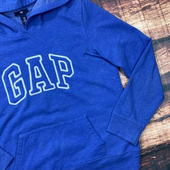 RELISTED The Gap Bright Blue Logo Hoodie Sweatshirt - Picture 4 of 8